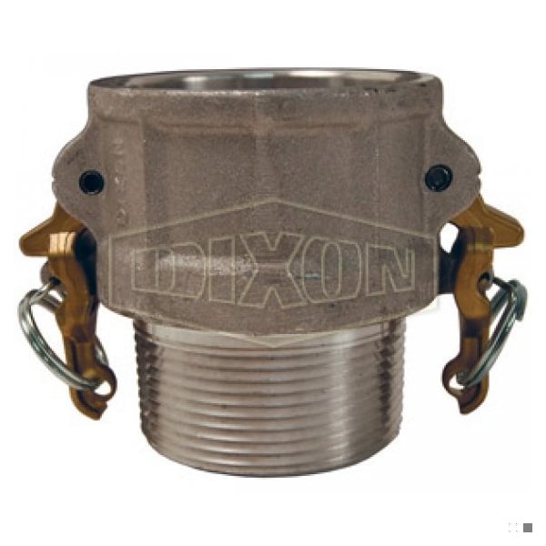 Boss-Lock Type B Cam and Groove Coupler, 6 in Nominal, Female Coupler x MNPT End Style, Aluminum, D